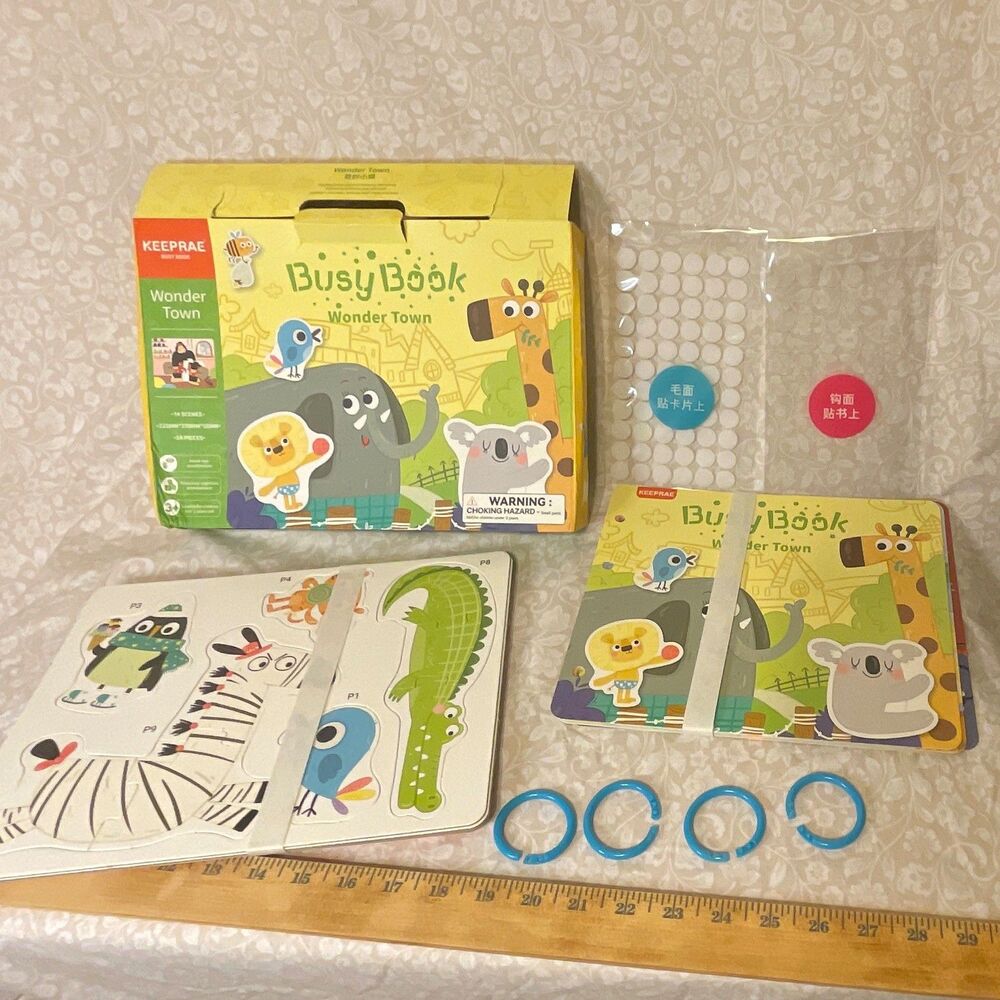 KEEPRAE Busy Book Wonder Town Activity Set 54 Pieces (QR9423)